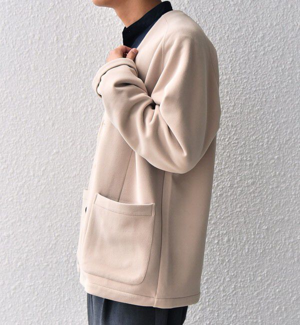 SHIPS any「SHIPS any: 〈洗濯機可能〉ソフトダンボール ウォーム ノーカラー リラックス ジャケット◇」|ノーカラージャケット|