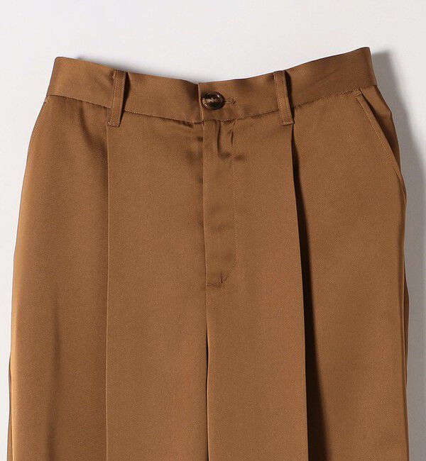 SHIPS any「SHIPS any:〈手洗い可能〉サテン リラックス タック テーパード パンツ」|その他|