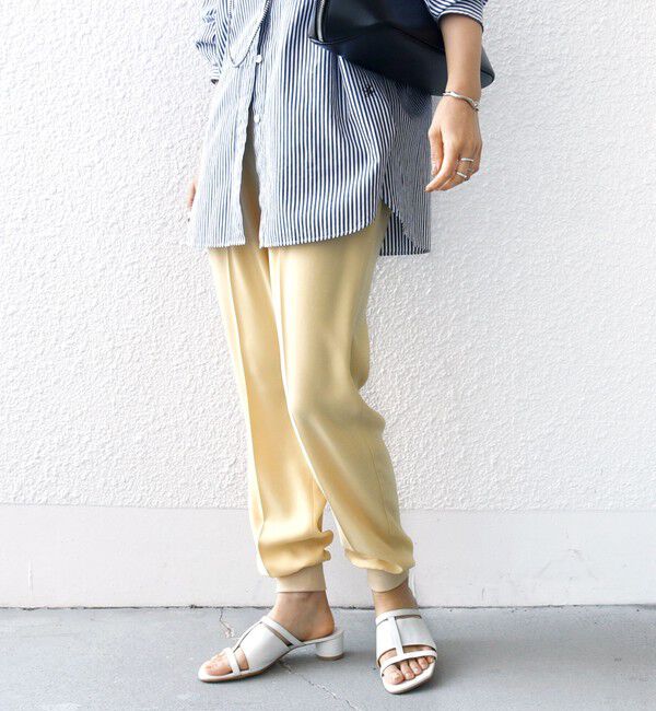 SHIPS for women「〈手洗い可能〉裾 リブ ドロスト パンツ」|その他|