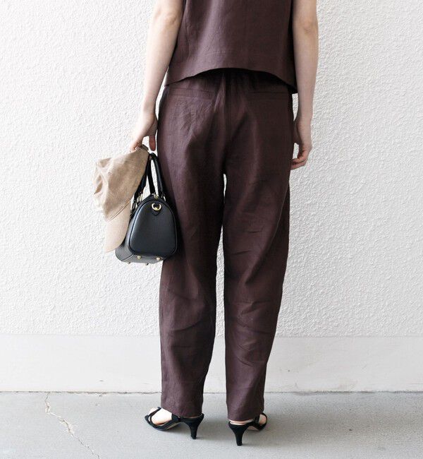 SHIPS any「SHIPS any:〈洗濯機可能〉ヨーロピアンフラックス リネン タック グルカ イージー パンツ」|その他|