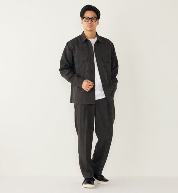 SHIPS Colors 「SHIPS Colors:〈洗濯機可能〉ウーリー イージー パンツ(セットアップ対応可能)」|スラックス|