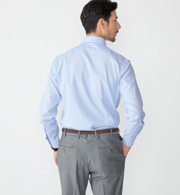 SHIPS「SHIPS: イタリアン ボタンダウン カラミ ソリッド シャツ」|シャツ・ブラウス|