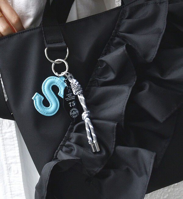 SHIPS for women「【WEB限定】チャーム 付き フリル トート」|トートバッグ|