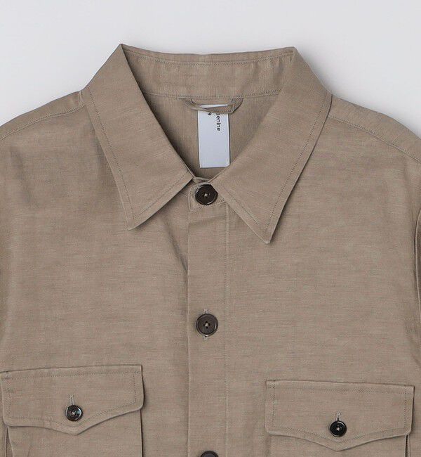 SHIPS「benine9: VINTAGEFINISHED COTTON CUPRA SAFARI JACKET」|ブルゾン・スタジャン|