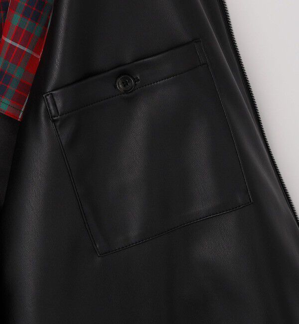 SHIPS「BARACUTA: G4 合成皮革 BOX JACKET」|ブルゾン・スタジャン|