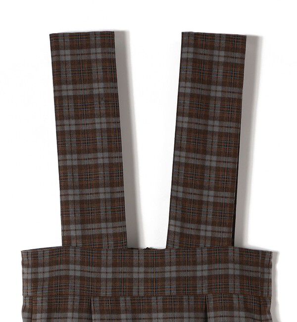 SHIPS Colors 「SHIPS Colors:〈手洗い可能〉リンク チェック ジャンパー スカート」|ジャンパースカート|