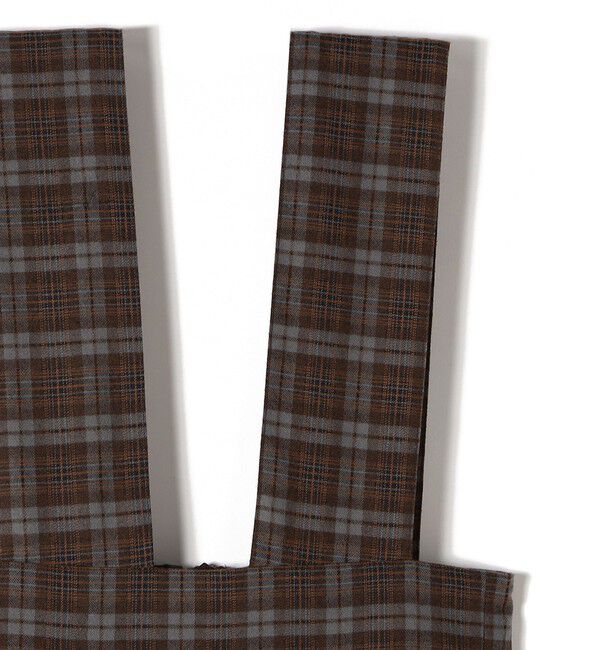 SHIPS Colors 「SHIPS Colors:〈手洗い可能〉リンク チェック ジャンパー スカート」|ジャンパースカート|