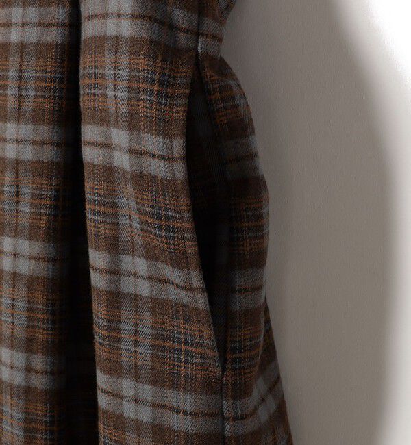 SHIPS Colors 「SHIPS Colors:〈手洗い可能〉リンク チェック ジャンパー スカート」|ジャンパースカート|