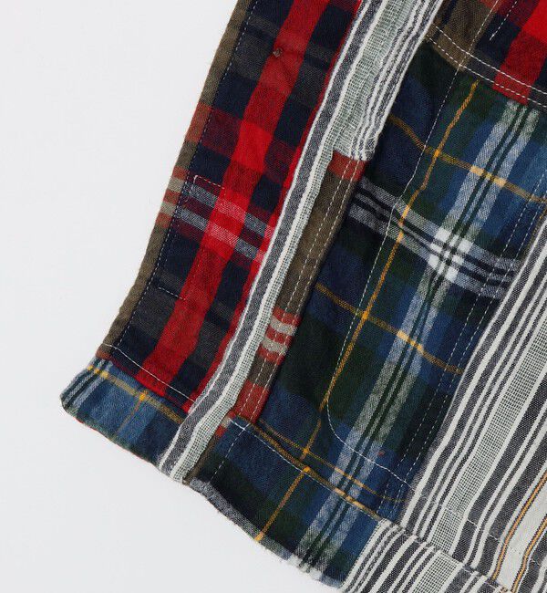 SHIPS「ORIGINAL MADRAS TRADING COMPANY: MADRAS PATCHWORK SHIRT JACKET」|ブルゾン・スタジャン|