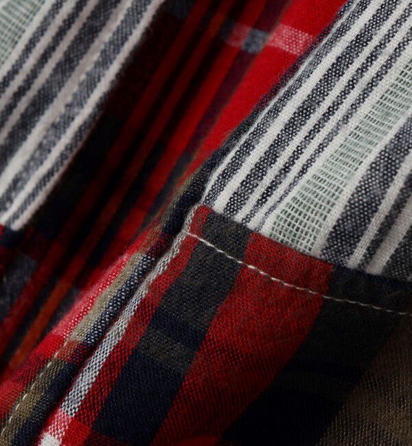 SHIPS「ORIGINAL MADRAS TRADING COMPANY: MADRAS PATCHWORK SHIRT JACKET」|ブルゾン・スタジャン|