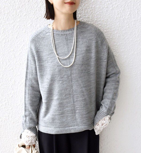 SHIPS for women「【WEB限定】〈手洗い可能〉ホールガーメント ドルマン ニット」|ニット・セーター|