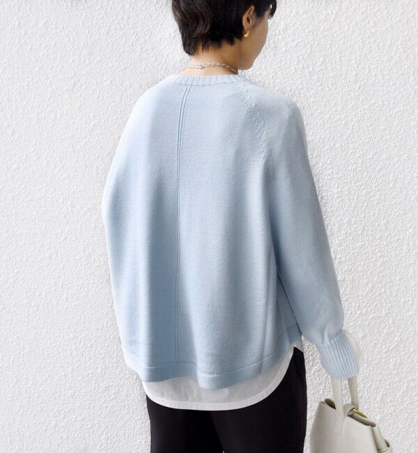 SHIPS for women「【WEB限定】〈手洗い可能〉ホールガーメント ドルマン ニット」|ニット・セーター|