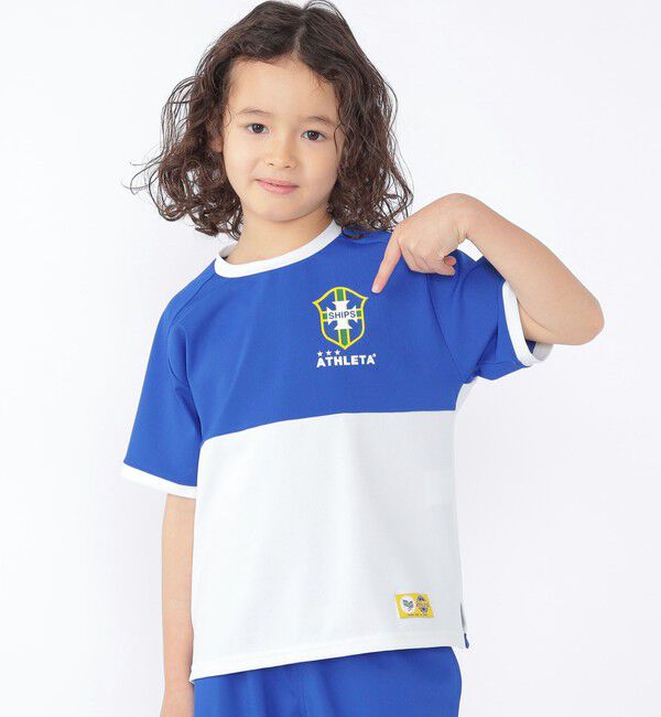 SHIPS KIDS「【SHIPS KIDS別注】ATHLETA:〈UVカット〉100～125cm /メッシュ Tシャツ」|Tシャツ・カットソー|