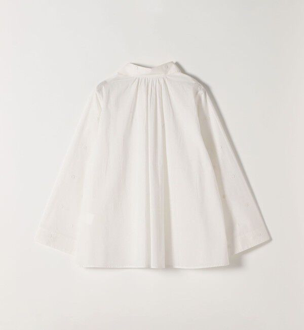 SHIPS any「SHIPS any:〈洗濯機可能〉フラワー モチーフ Aライン スキッパー シャツ ブラウス」|シャツ・ブラウス|