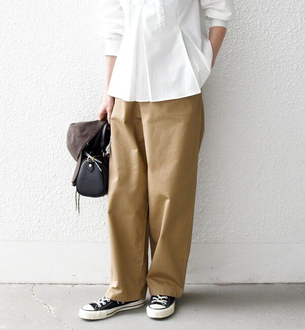 SHIPS any「《一部追加予約》SHIPS any:〈洗濯機可能〉チノ ハイウエスト セミワイド パンツ」|チノ|