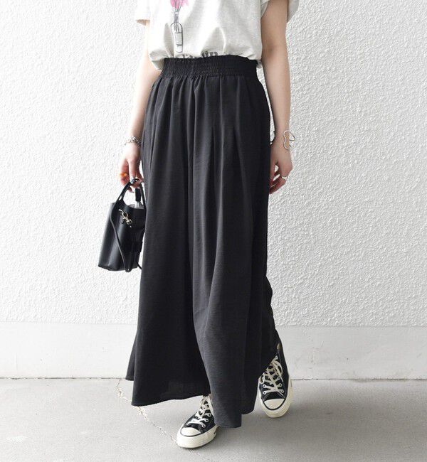 SHIPS any「SHIPS any:〈手洗い可能〉ギャザー ガウチョ イージー パンツ」|その他|