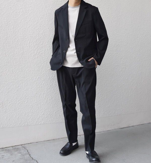 SHIPS any「SHIPS any:〈通気性/遮熱〉CALCULO(R) サマー トロピカル セットアップ スーツ 26SS◇」|スーツ|ブラック