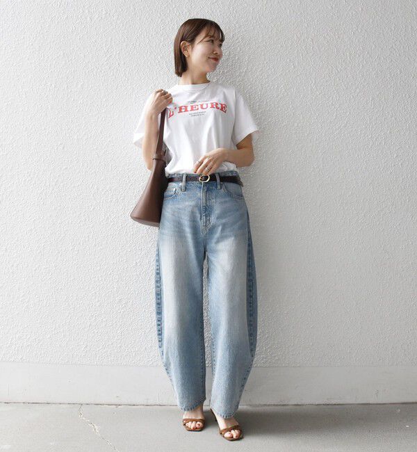 SHIPS any「《一部追加予約》TRICOMER:〈洗濯機可能〉フレンチ ロゴ プリント TEE」|Tシャツ・カットソー|