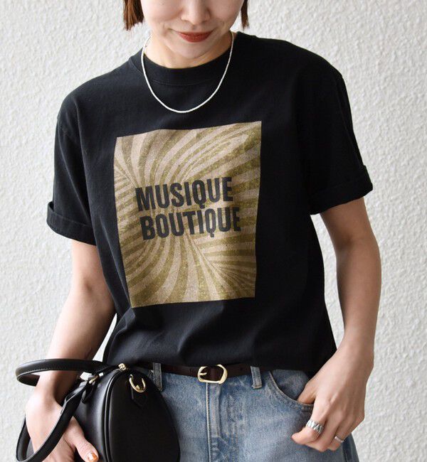 SHIPS any「《一部追加予約》TRICOMER:〈洗濯機可能〉フレンチ ロゴ プリント TEE」|Tシャツ・カットソー|