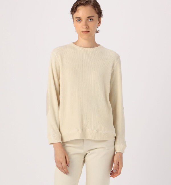GALERIE VIE「ウールコットンワッフル ラウンドネックプルオーバー」|Tシャツ・カットソー|