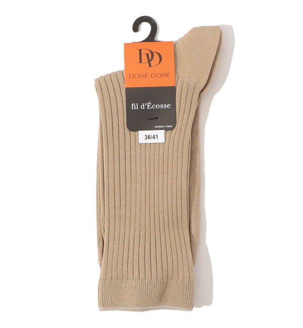 TOMORROWLAND GOODS「DORE DORE FIL DECOSE ソックス」|ソックス|43 ベージュ