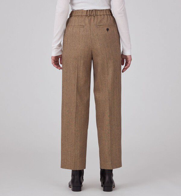 MACPHEE「ウールサキソニー テーパードパンツ」|スラックス|