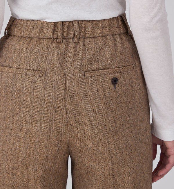 MACPHEE「ウールサキソニー テーパードパンツ」|スラックス|