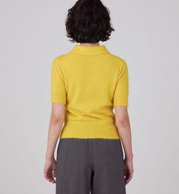 MACPHEE「アルパカシャギー ポロプルオーバー」|ニット・セーター|