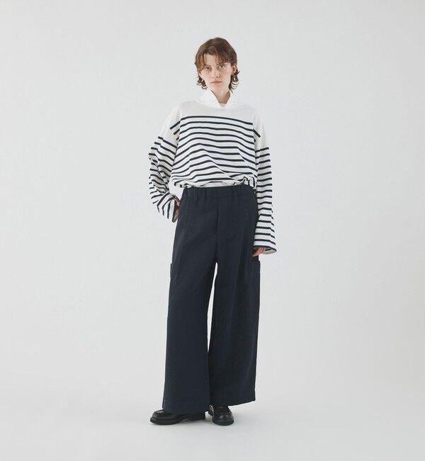 GALERIE VIE「ナイリーギャバジン イージーサイドポケットパンツ」|カーゴ|