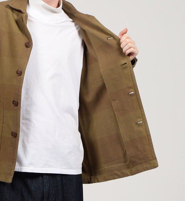 TOMORROWLAND MENS「インドコットンネル ブルゾン」|ブルゾン・スタジャン|