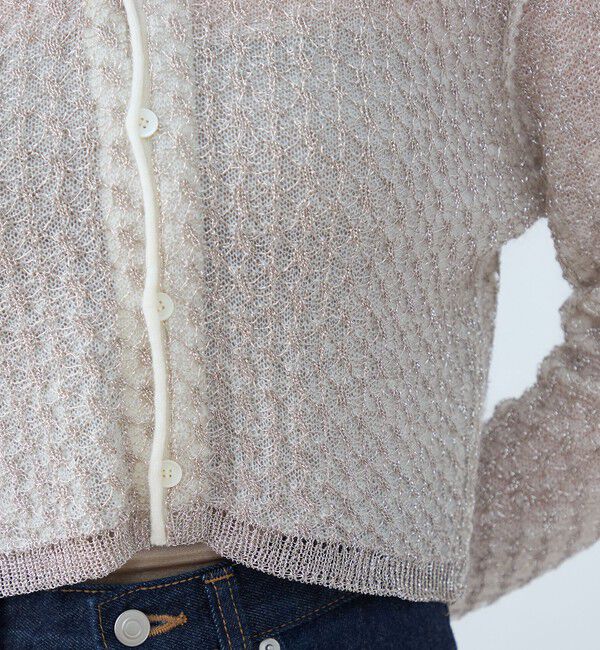 MACPHEE「ルレックスモヘヤ Vネックカーディガン」|カーディガン|