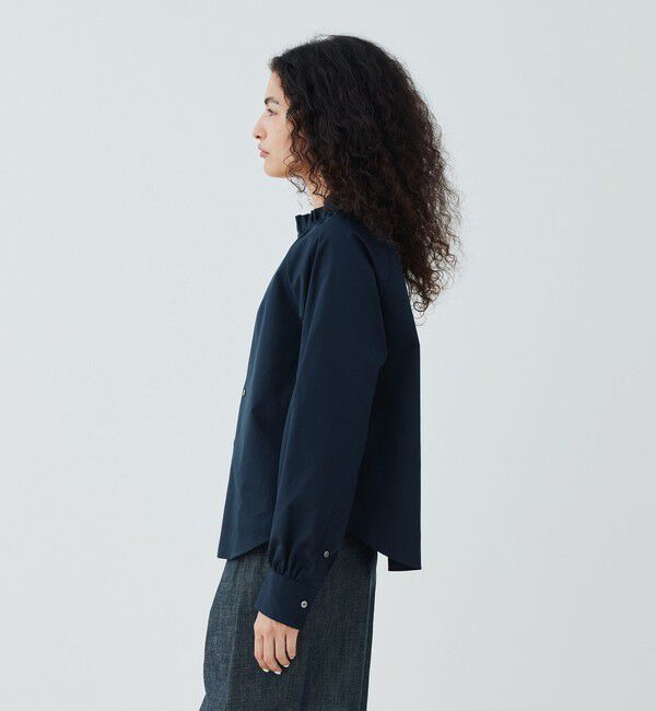 GALERIE VIE「クラシックポプリン ギャザーブラウス」|シャツ・ブラウス|