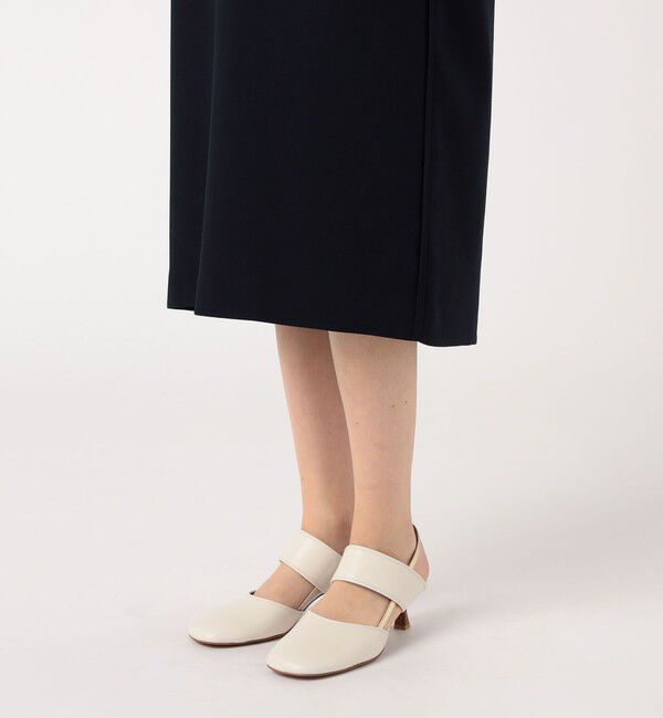 Ballsey「ニットコンビダブルクロス パッチポケットワンピース」|ワンピース|