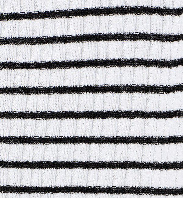 Ballsey「ランダムリブボーダー ショートカーディガン」|カーディガン|