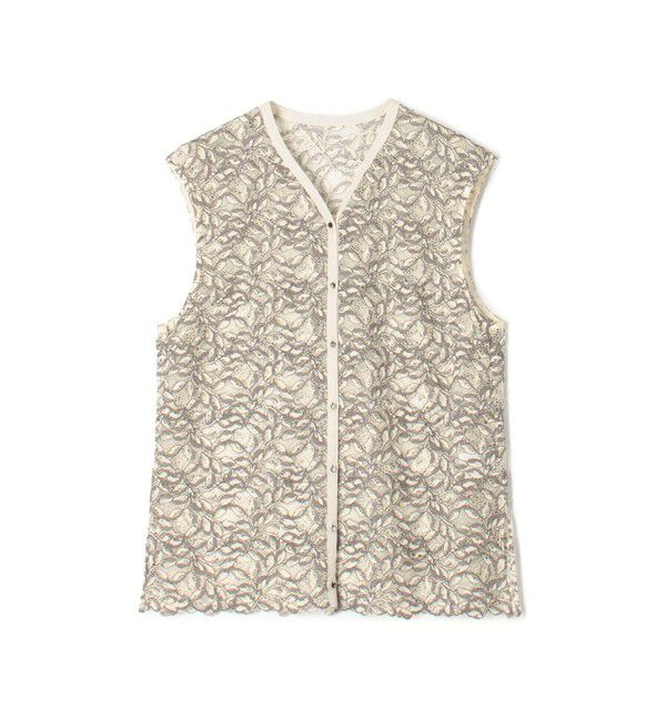 TOMORROWLAND collection「リーフコード レースジレブラウス」|シャツ・ブラウス|14 グレー系