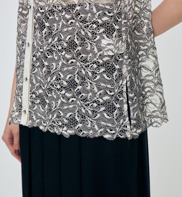 TOMORROWLAND collection「リーフコード レースジレブラウス」|シャツ・ブラウス|