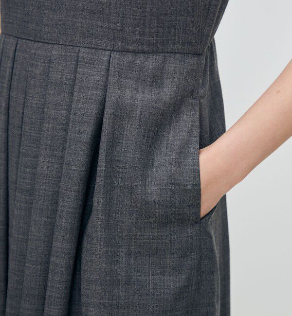 TOMORROWLAND collection「クリアーボイル キーネックワンピース」|ワンピース|