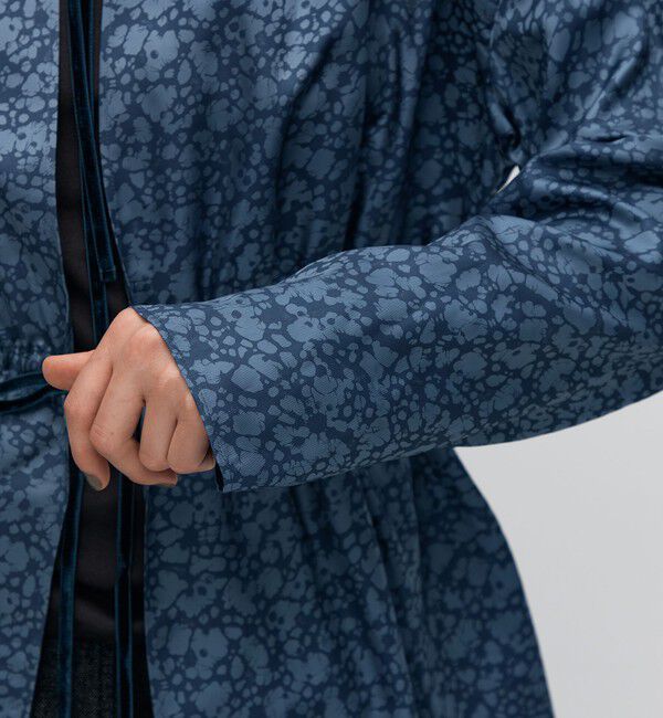 BACCA「キュプラインディゴプリント フーディブラウス」|シャツ・ブラウス|