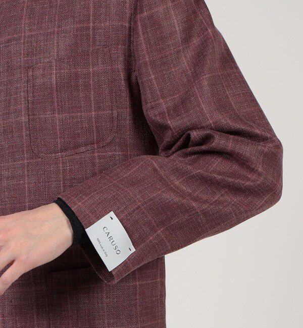 TOMORROWLAND BUYING WEAR「【別注】CARUSO ウールシルクリネン フォレスティエールジャケット」|ノーカラージャケット|