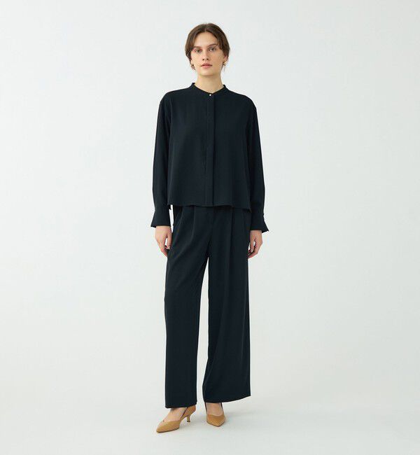 Ballsey「サンディジョーゼット ボックスシルエットブラウス」|シャツ・ブラウス|