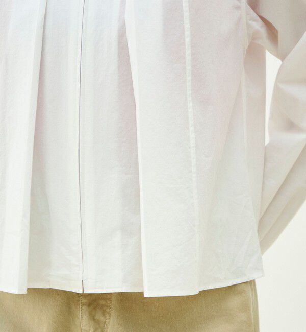 MACPHEE「コットンタイプライター ジップブラウス」|シャツ・ブラウス|