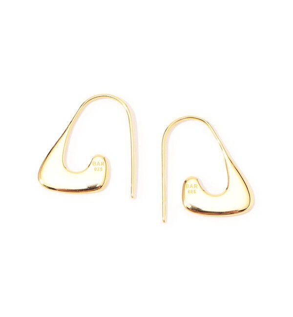TOMORROWLAND GOODS「BAR Jewellery CURB ゴールドピアス」|ピアス|91 ゴールド