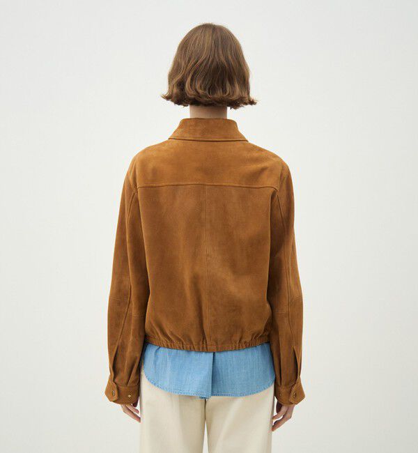 MACPHEE「シープスエード ジップアップブルゾン」|ブルゾン・スタジャン|