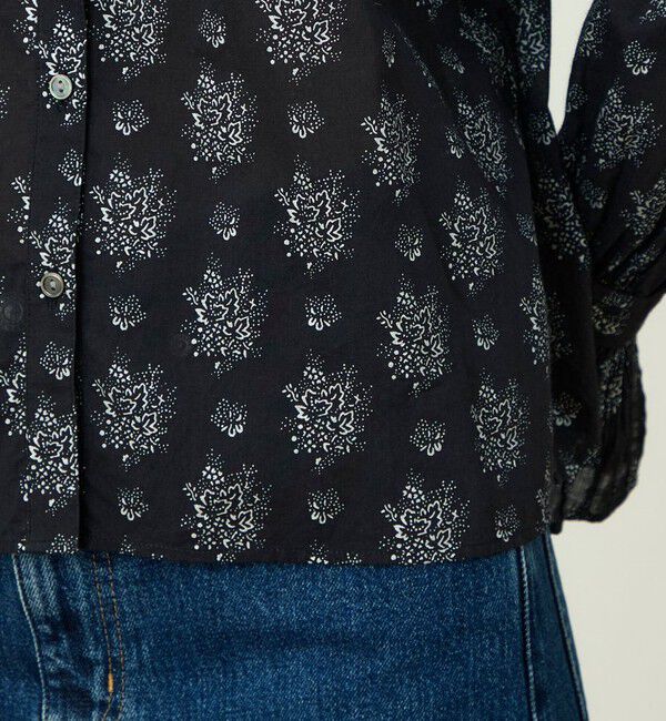 SOULEIADO「コットンプリント サークルピンタックブラウス」|シャツ・ブラウス|