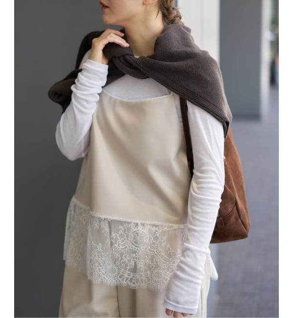 IENA「《追加》レースヘムキャミソール」|シャツ・ブラウス|