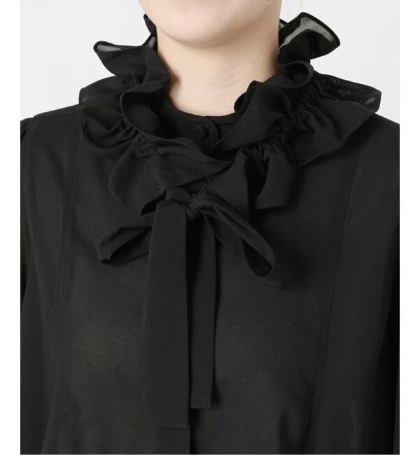 IENA「《追加》&NAVYシアーボウタイブラウス」|シャツ・ブラウス|