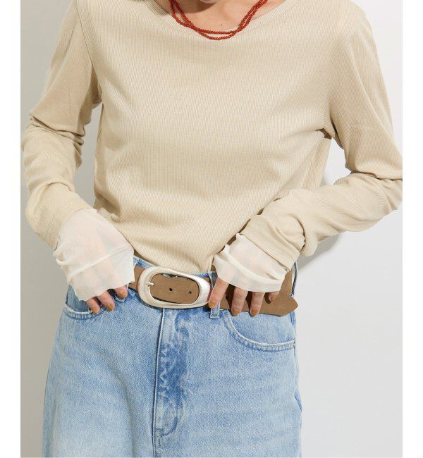 JOURNAL STANDARD relume「《追加2/2枚セット》3WAYチュールレイヤード T」|Tシャツ・カットソー|