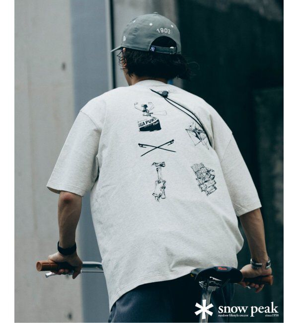 JOURNAL STANDARD relume「SNOW PEAK / スノーピーク 別注 &rdquo;GEAR&rdquo; プリントTシャツ」|Tシャツ・カットソー|ナチュラル