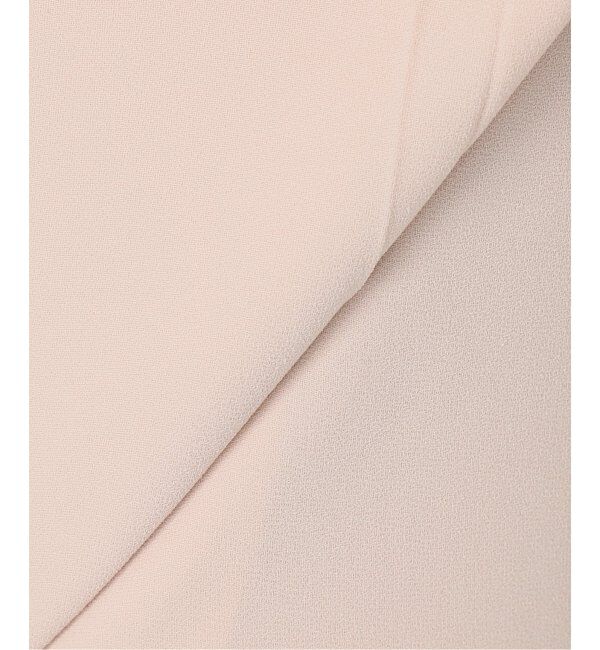 NOBLE「【洗える】ライトジョーゼットドレープパンツ」|スラックス|