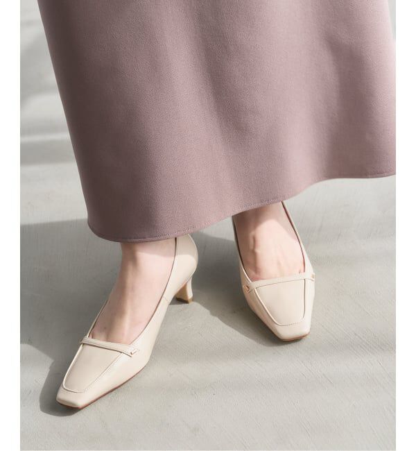  「5cmスクエアローファーパンプス」|パンプス|